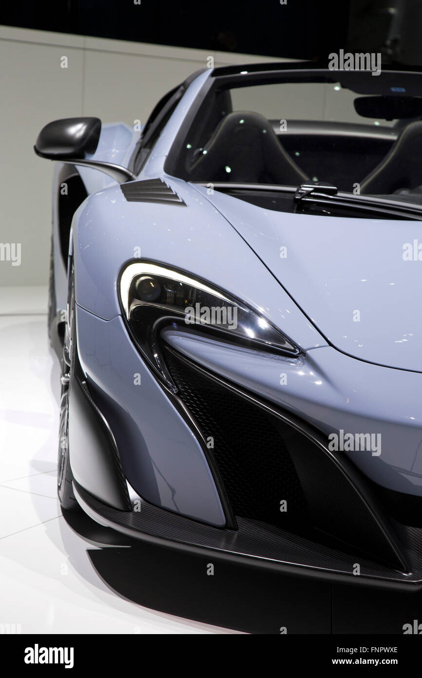 McLaren 570S supercar al Salone di Ginevra 2016 Foto Stock