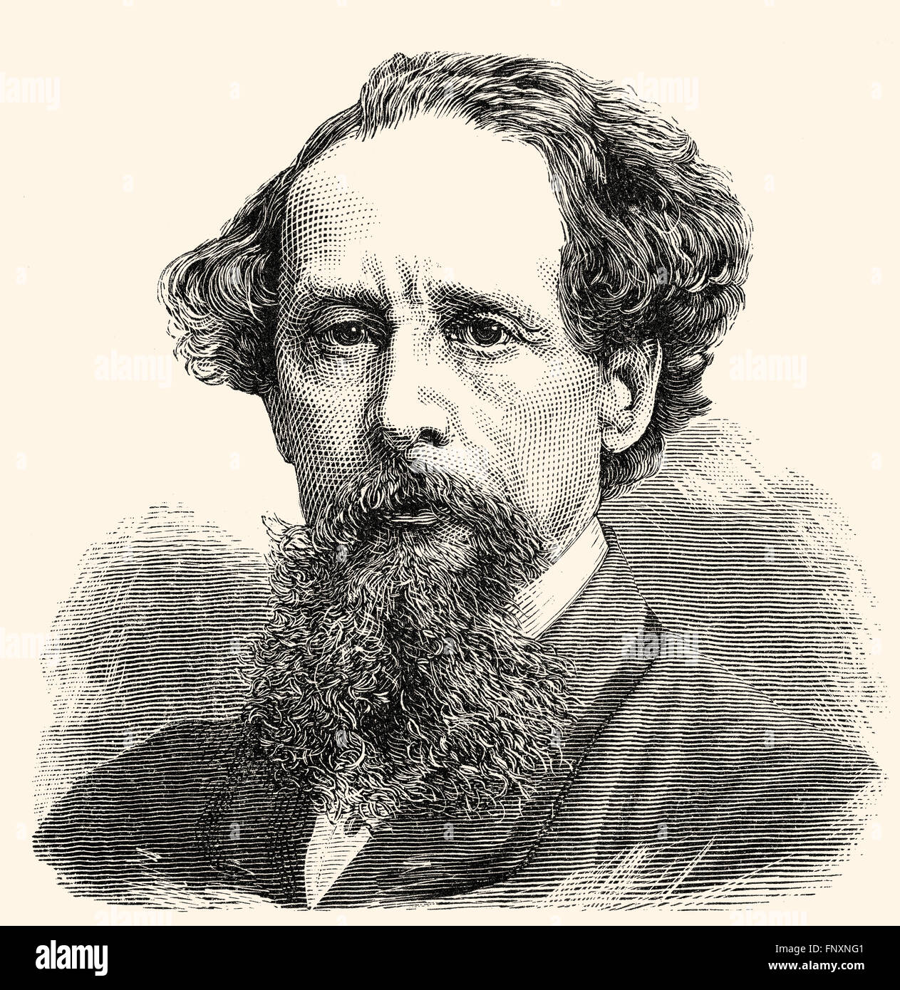 Charles John Huffam Dickens o Boz, 1812-1870, un scrittore inglese Foto Stock