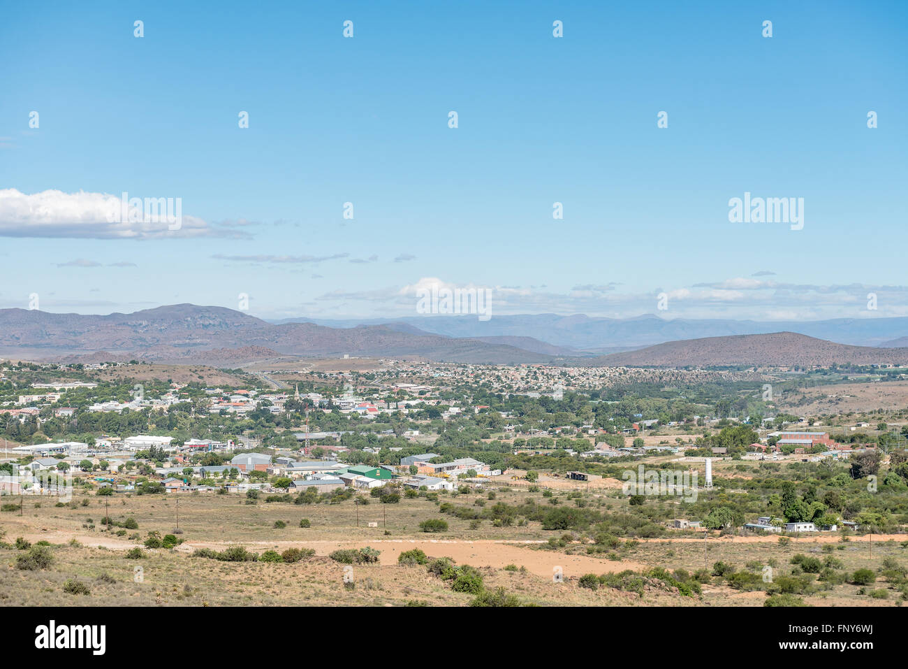 CRADOCK, SUD AFRICA - 16 febbraio 2016: una vista di Cradock, una di dimensioni medie città nella provincia del Capo orientale Foto Stock