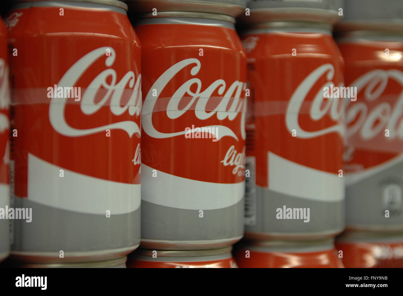 Coca Cola Light può chiudere fino Foto Stock