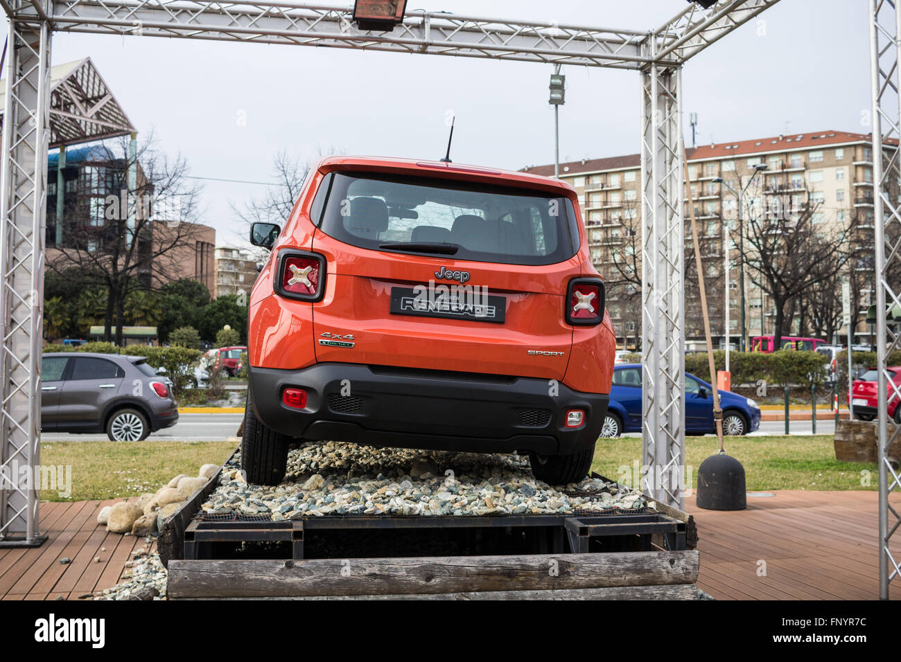 Jeep Renegade. Torino, 2016. Foto Stock