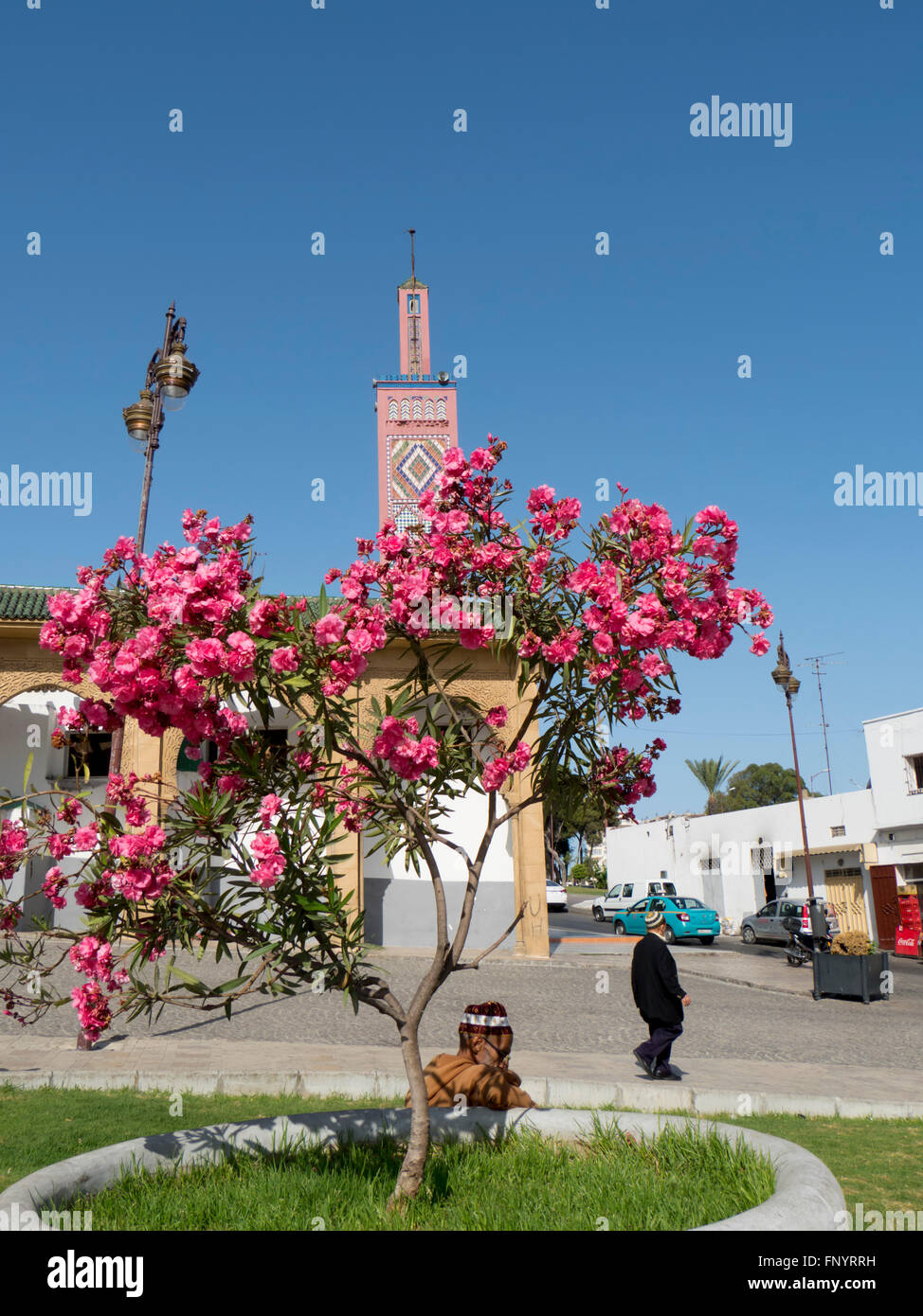 Il Marocco, Tangeri, Gran Socco, moschea Foto Stock