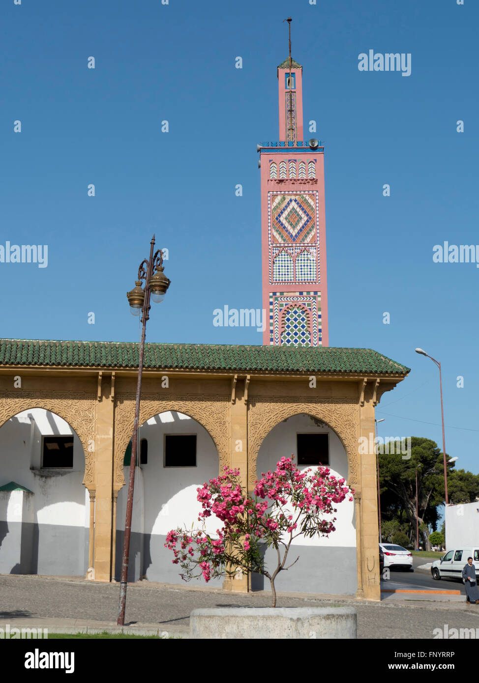 Il Marocco, Tangeri, Gran Socco, moschea Foto Stock