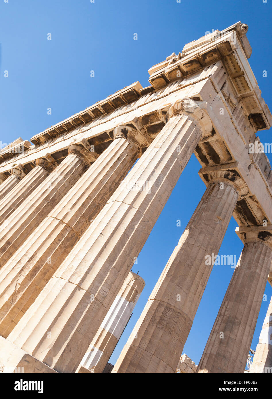 Il Partenone, all'Acropoli di Atene, Grecia Foto Stock