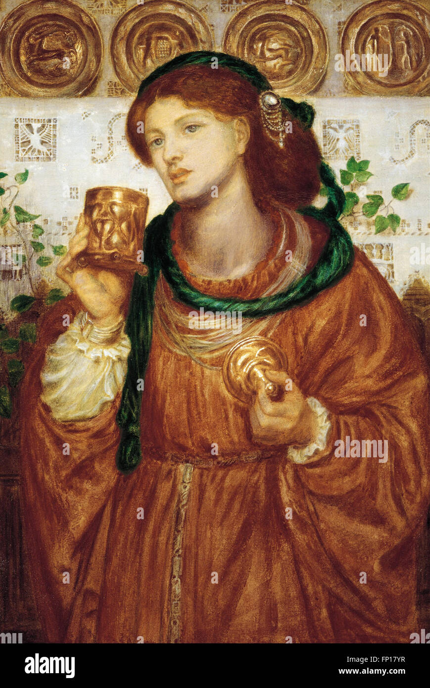 Dante G. Rossetti - l amorevole cup Foto Stock