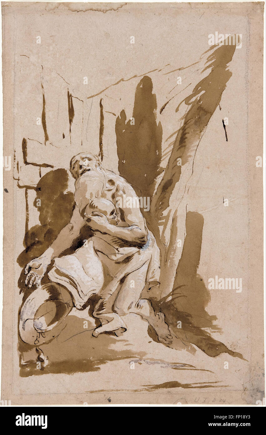 Giambattista Tiepolo - San Girolamo Foto Stock