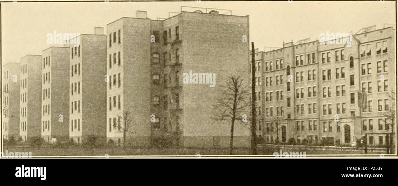 Queens Borough, New York City, 1910-1920; il borgo di case e di industria, descrittivo e libro illustrato che espongono la sua meravigliosa la crescita e lo sviluppo del commercio, dell'industria e case Foto Stock