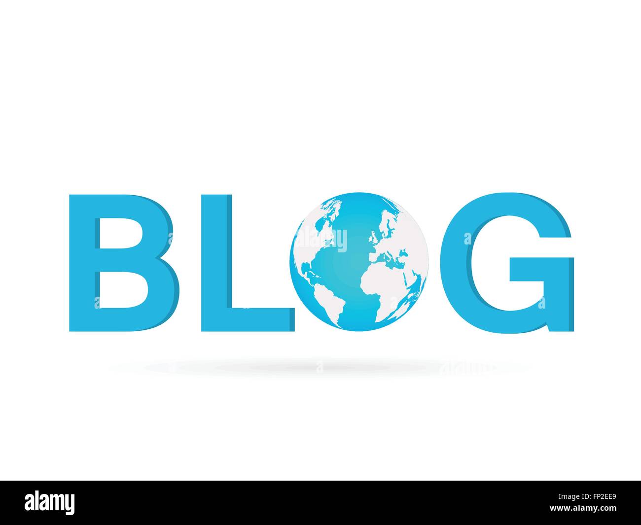 Illustrazione della parola blog con il globo terrestre isolato su uno sfondo bianco. Illustrazione Vettoriale Illustrazione della parola blog con il globo terrestre isolato su uno sfondo bianco. Illustrazione Vettoriale