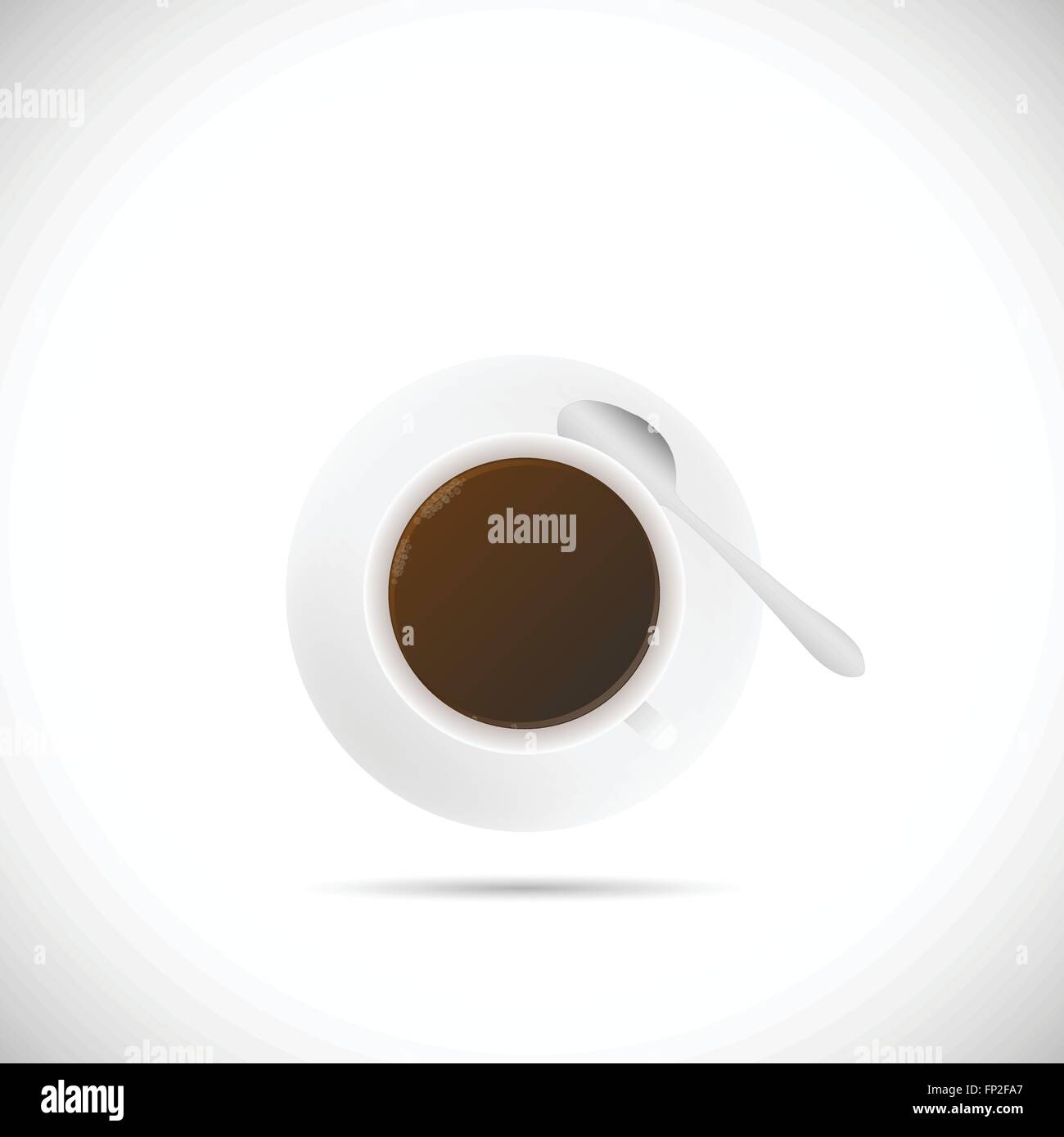 Illustrazione di una tazza di caffè isolato su uno sfondo bianco. Illustrazione Vettoriale Illustrazione di una tazza di caffè isolato su uno sfondo bianco. Illustrazione Vettoriale