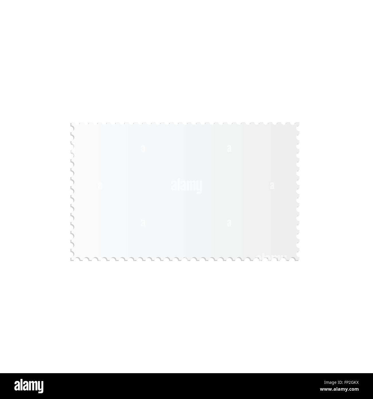 Illustrazione di un timbro vuota isolata su uno sfondo bianco. Illustrazione Vettoriale