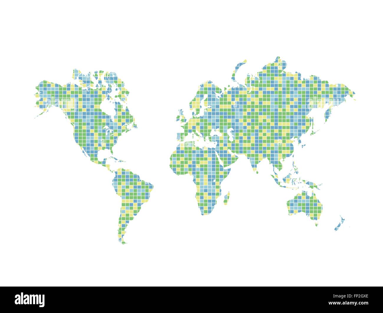 Illustrazione di un mondo colorato mappa design isolato su uno sfondo bianco. Illustrazione Vettoriale Illustrazione di un mondo colorato mappa design isolato su uno sfondo bianco. Illustrazione Vettoriale