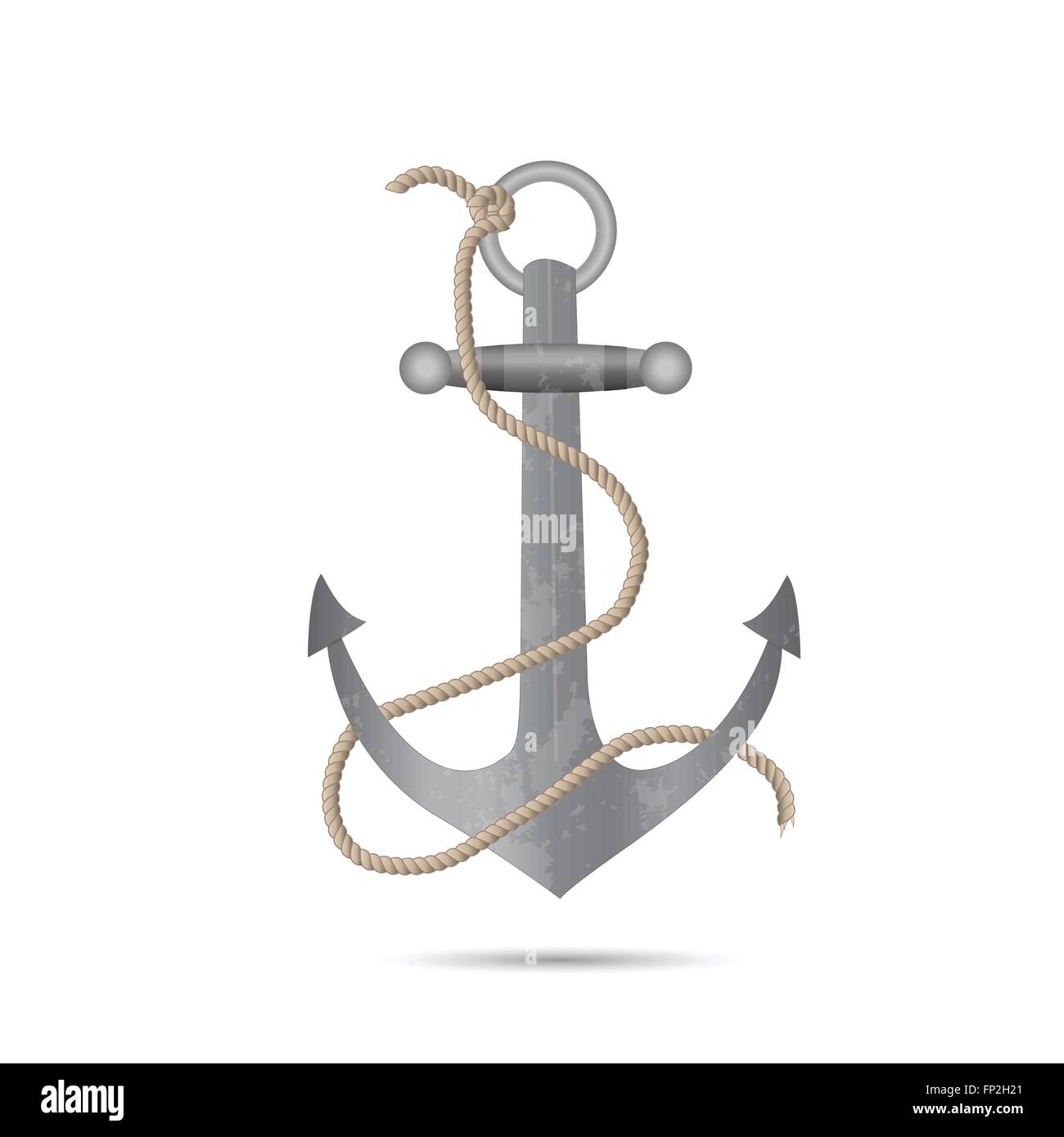 Illustrazione di un vecchio ancora isolata su uno sfondo bianco. Illustrazione Vettoriale Illustrazione di un vecchio ancora isolata su uno sfondo bianco. Illustrazione Vettoriale