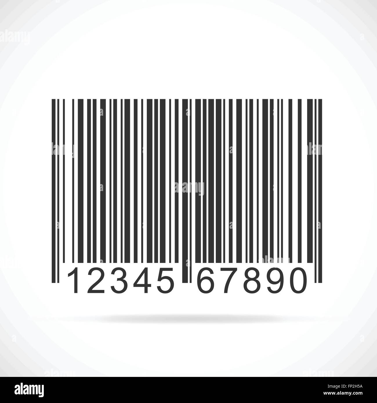 Illustrazione di un codice a barre isolate su uno sfondo bianco. Illustrazione Vettoriale Illustrazione di un codice a barre isolate su uno sfondo bianco. Illustrazione Vettoriale