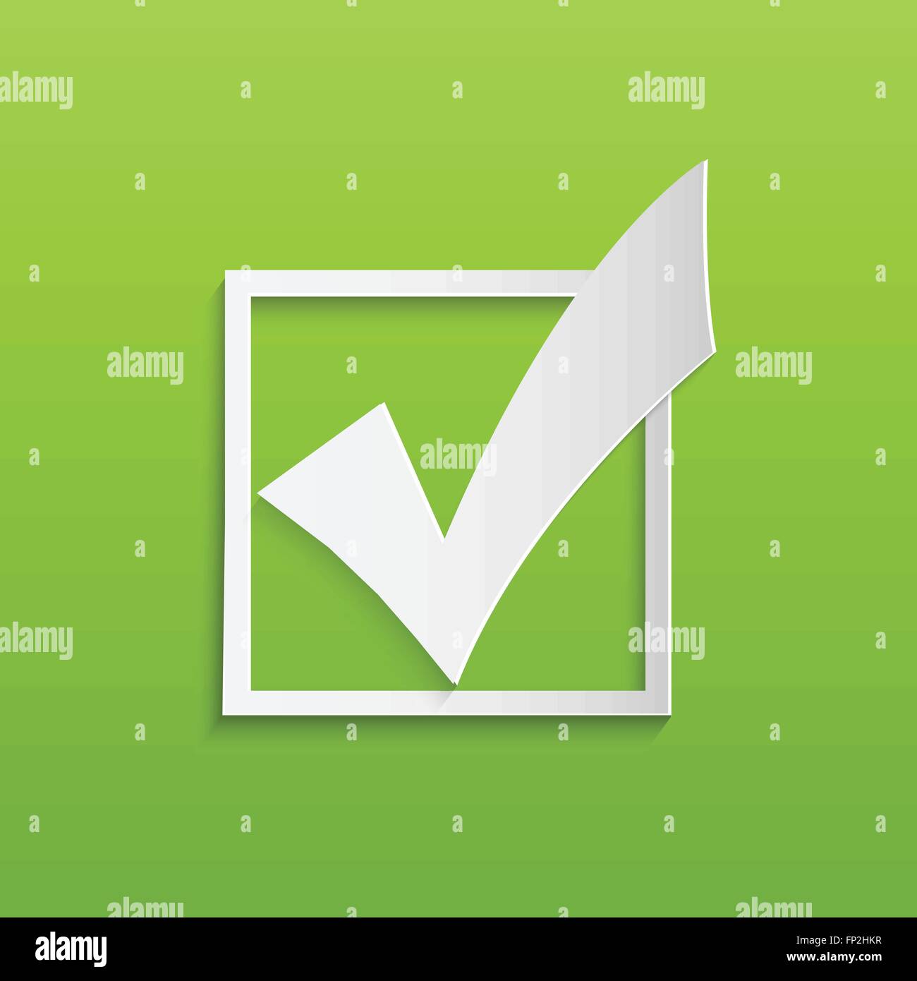 Illustrazione di un segno di spunta isolato su uno sfondo bianco. Illustrazione Vettoriale Illustrazione di un segno di spunta isolato su uno sfondo bianco. Illustrazione Vettoriale