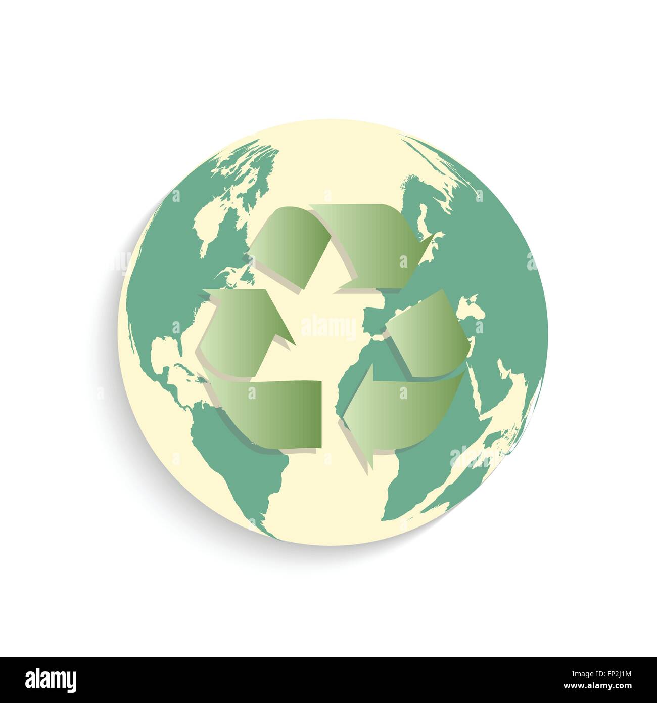 Illustrazione di una massa pulsante con il simbolo di riciclaggio isolato su uno sfondo bianco. Illustrazione Vettoriale Illustrazione di una massa pulsante con il simbolo di riciclaggio isolato su uno sfondo bianco. Illustrazione Vettoriale