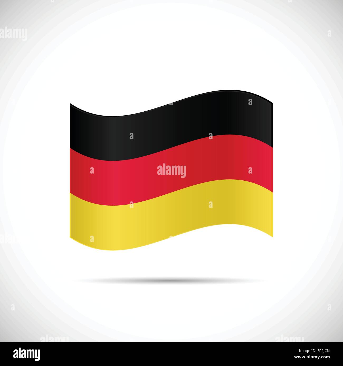 Illustrazione della bandiera della Germania isolata su uno sfondo bianco. Illustrazione Vettoriale Illustrazione della bandiera della Germania isolata su uno sfondo bianco. Illustrazione Vettoriale