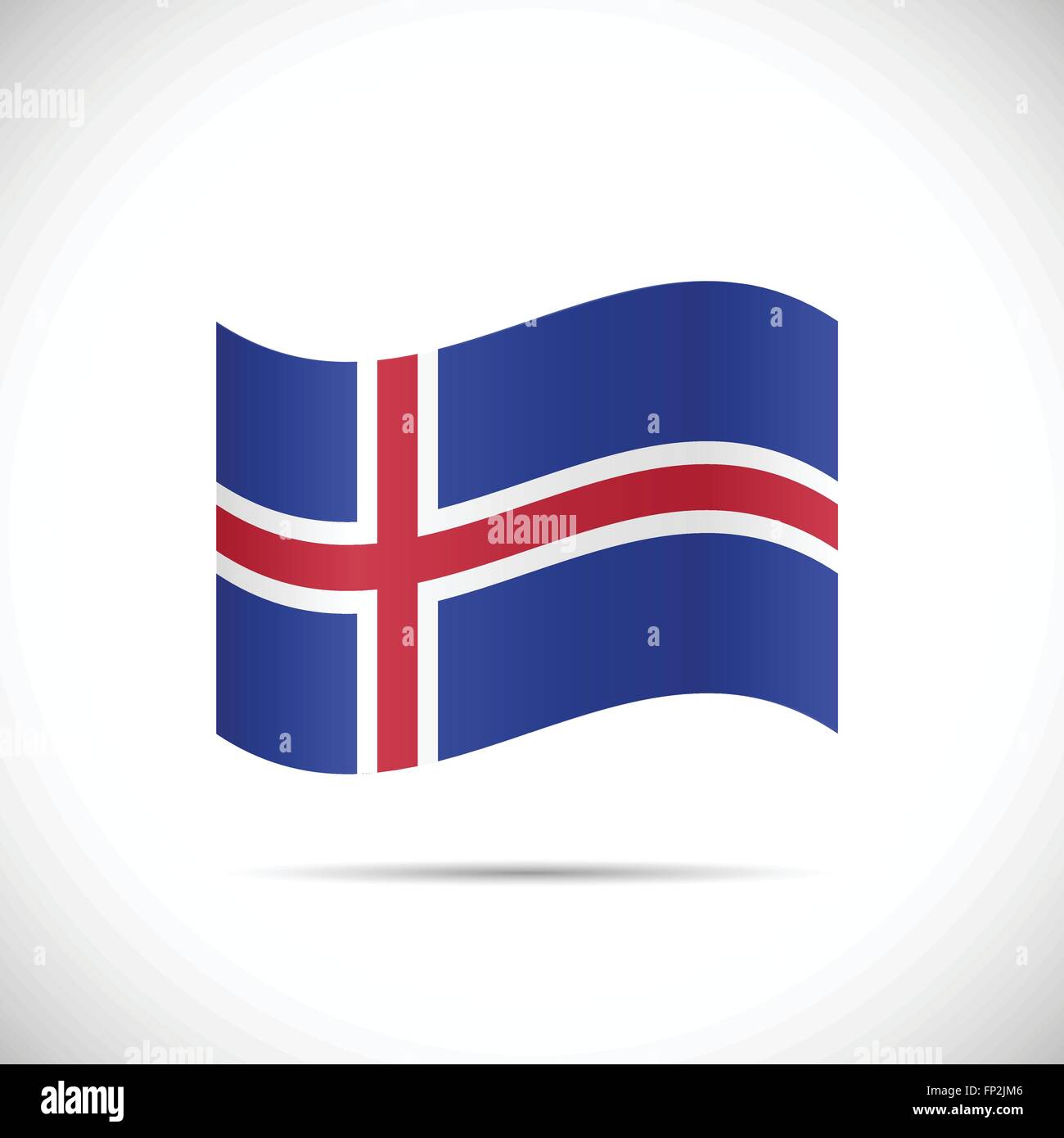 Illustrazione della bandiera di Islanda isolato su uno sfondo bianco. Illustrazione Vettoriale Illustrazione della bandiera di Islanda isolato su uno sfondo bianco. Illustrazione Vettoriale