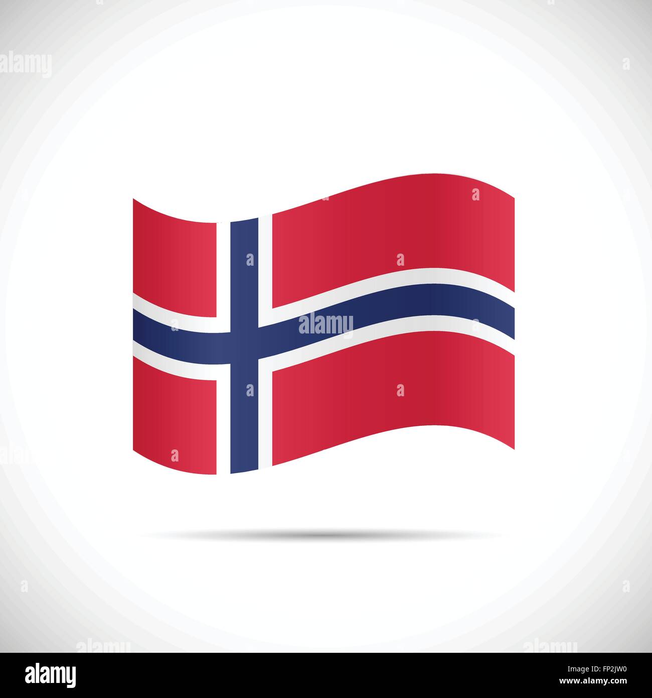 Illustrazione della bandiera della Norvegia isolato su uno sfondo bianco. Illustrazione Vettoriale Illustrazione della bandiera della Norvegia isolato su uno sfondo bianco. Illustrazione Vettoriale