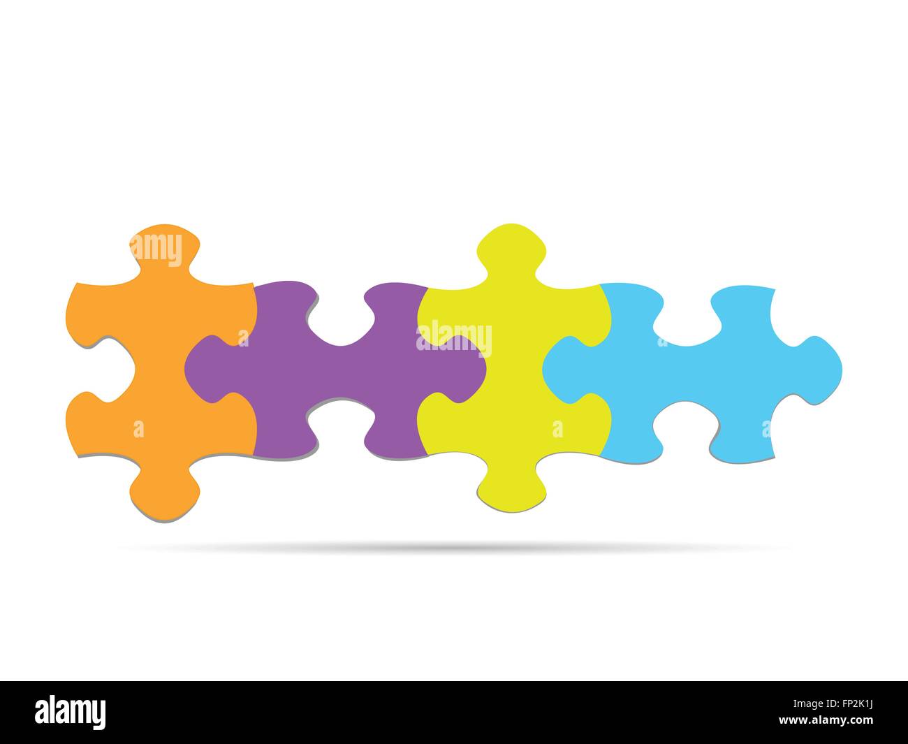 Illustrazione di coloratissimi pezzi di un puzzle isolato su uno sfondo bianco. Illustrazione Vettoriale Illustrazione di coloratissimi pezzi di un puzzle isolato su uno sfondo bianco. Illustrazione Vettoriale