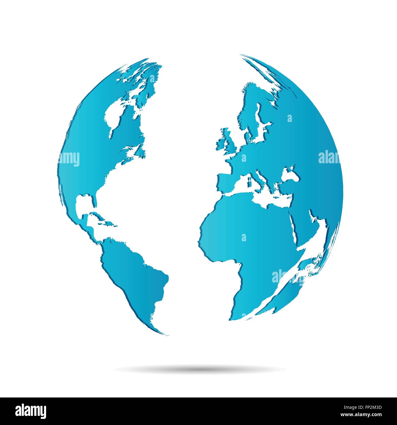 Illustrazione di un mondo colorato mappa isolato su uno sfondo bianco. Illustrazione Vettoriale Illustrazione di un mondo colorato mappa isolato su uno sfondo bianco. Illustrazione Vettoriale