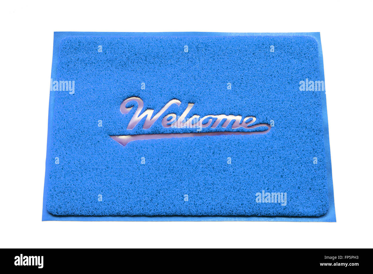 Benvenuto capet porta isolata su sfondo bianco. Foto Stock