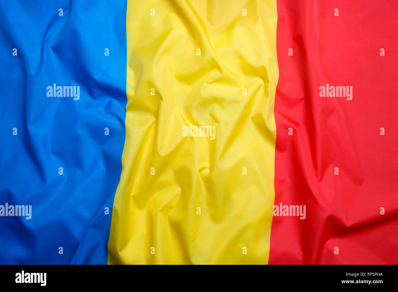 Bandiera nazionale della Romania per uno sfondo Foto Stock