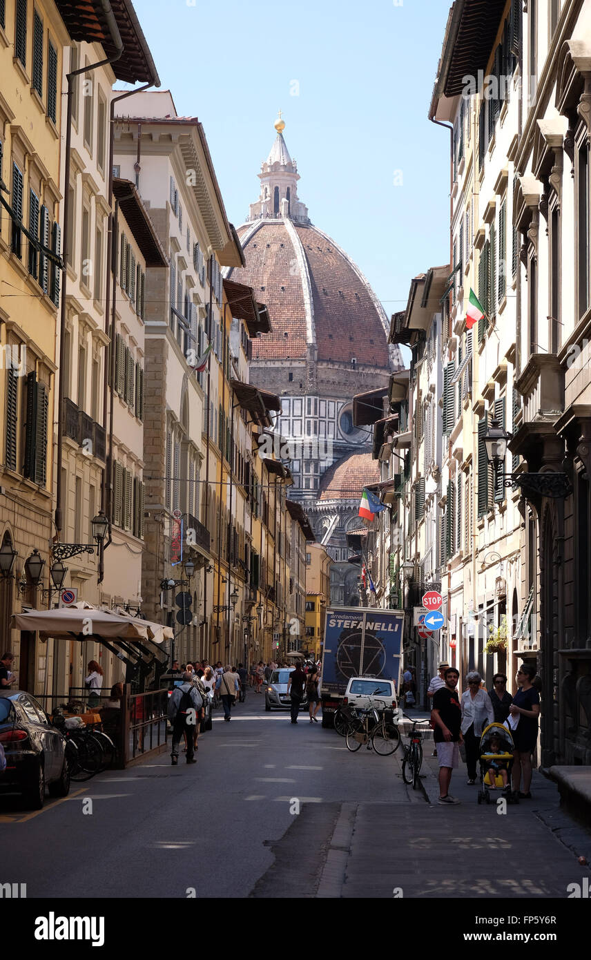 Cattedrale di Santa Maria del Fiore (Duomo di Santa Maria del Fiore di Firenze, Italia su Giugno 05, 2015 Foto Stock