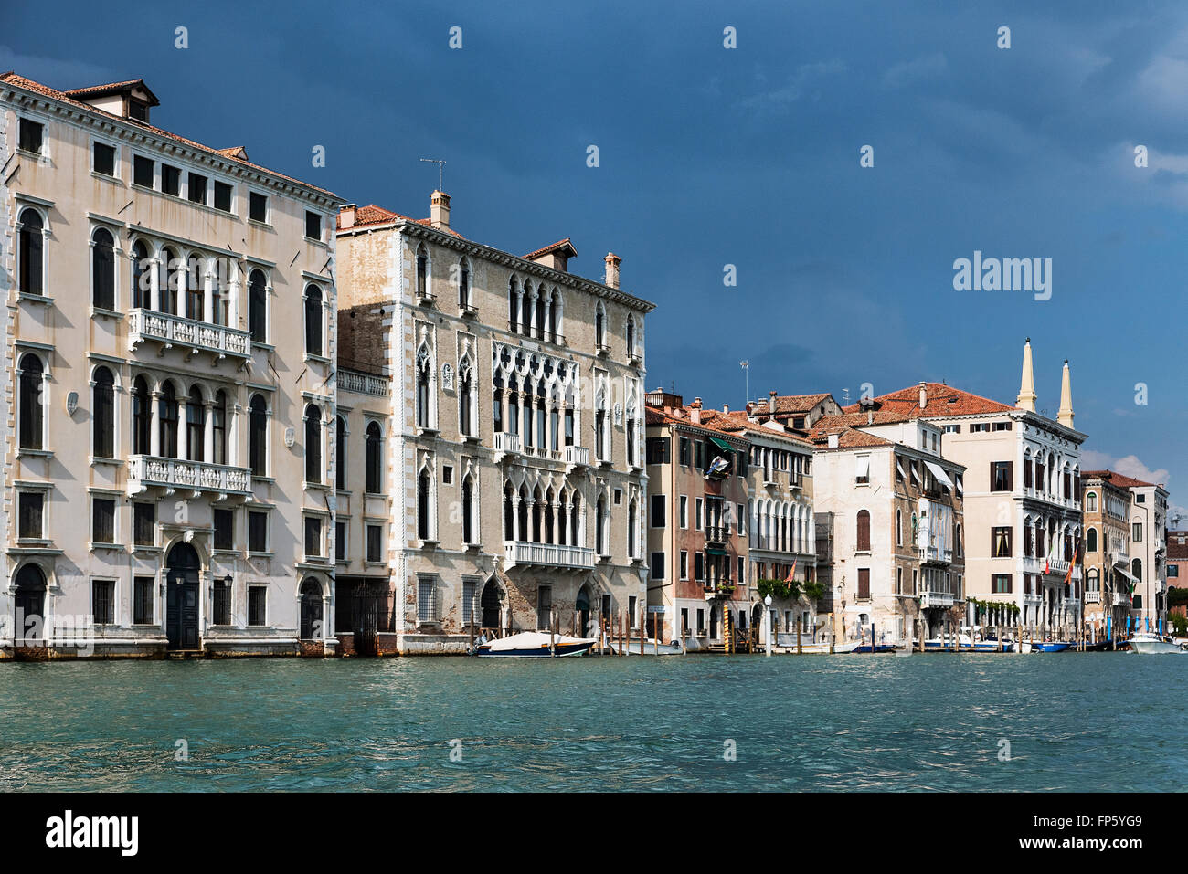 Canal Grande di Venezia, Italia Foto Stock