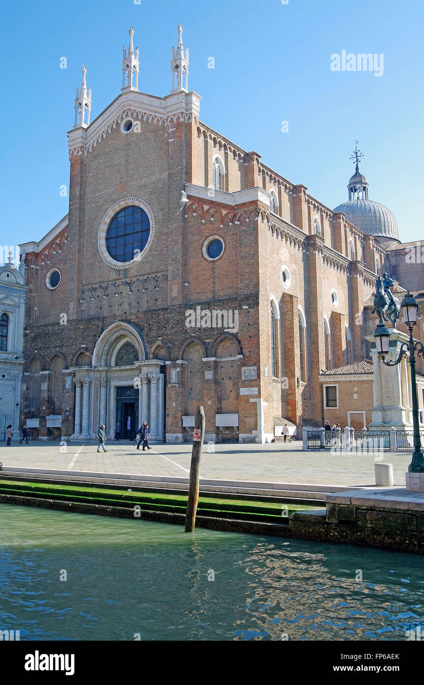 Chiesa di SS Giovanni e Paolo, Venezia Italia. Foto Stock