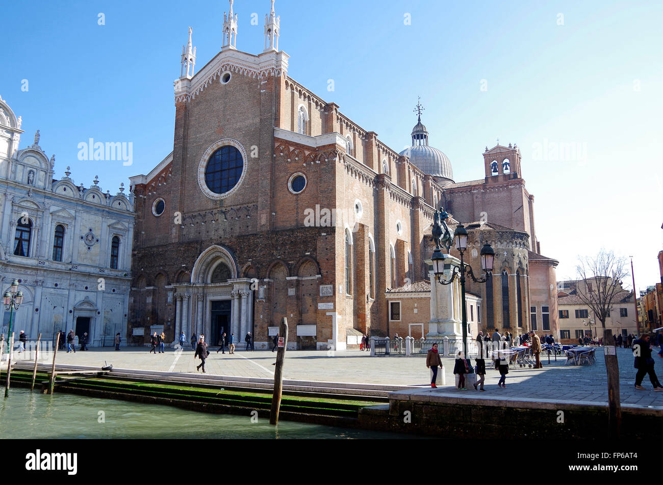 Chiesa di SS Giovanni e Paolo, Venezia Italia. Foto Stock