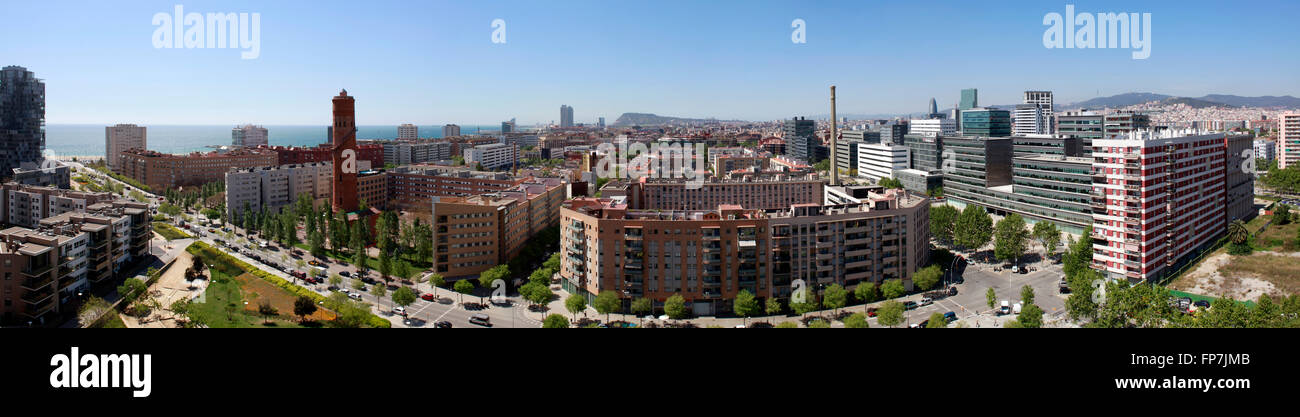 Poble Nou quartiere di Barcellona. Foto Stock