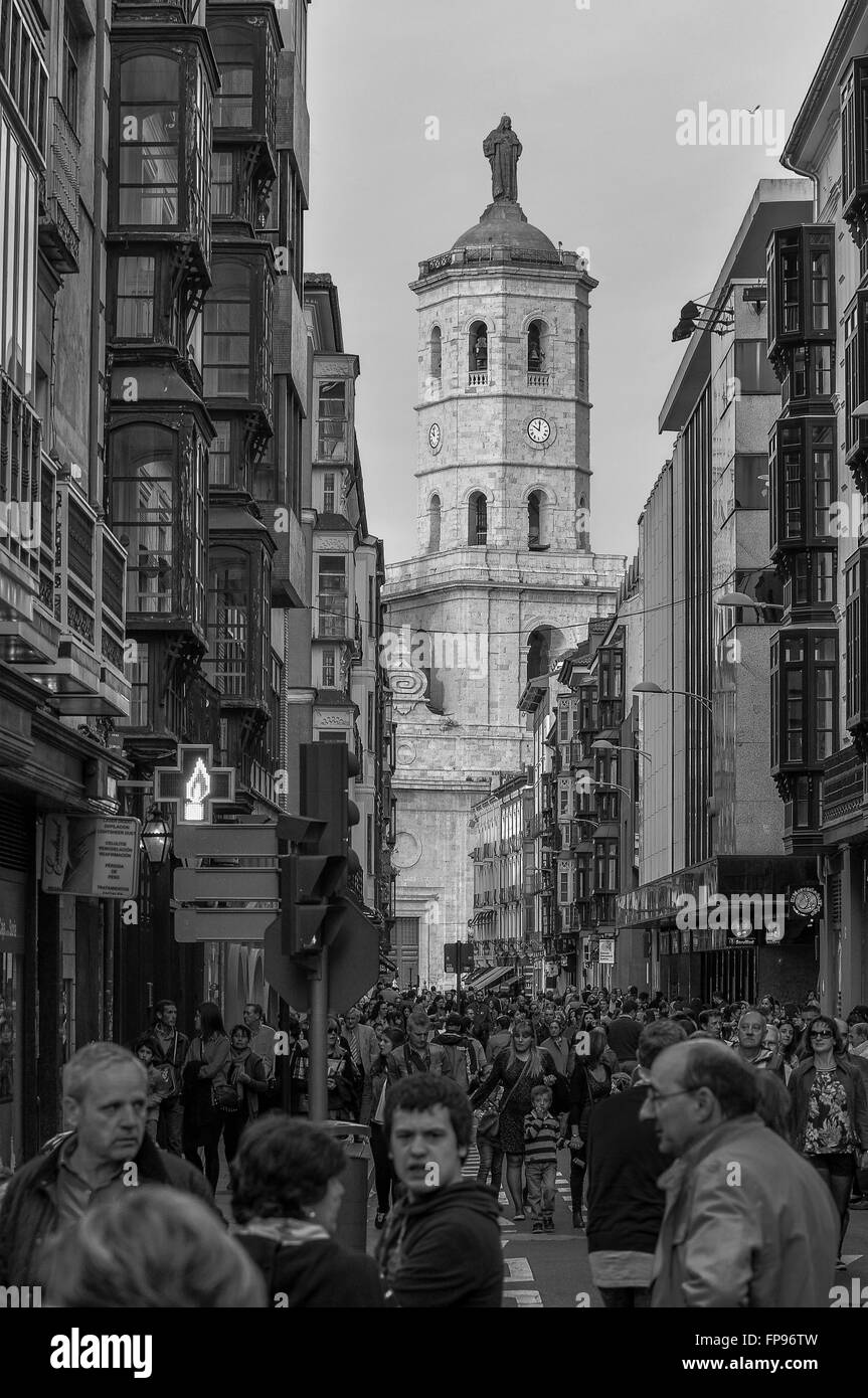 Regalado Street, nella chiesa cattedrale, Valladolid, Castilla y Leon, Spagna, Europa Foto Stock