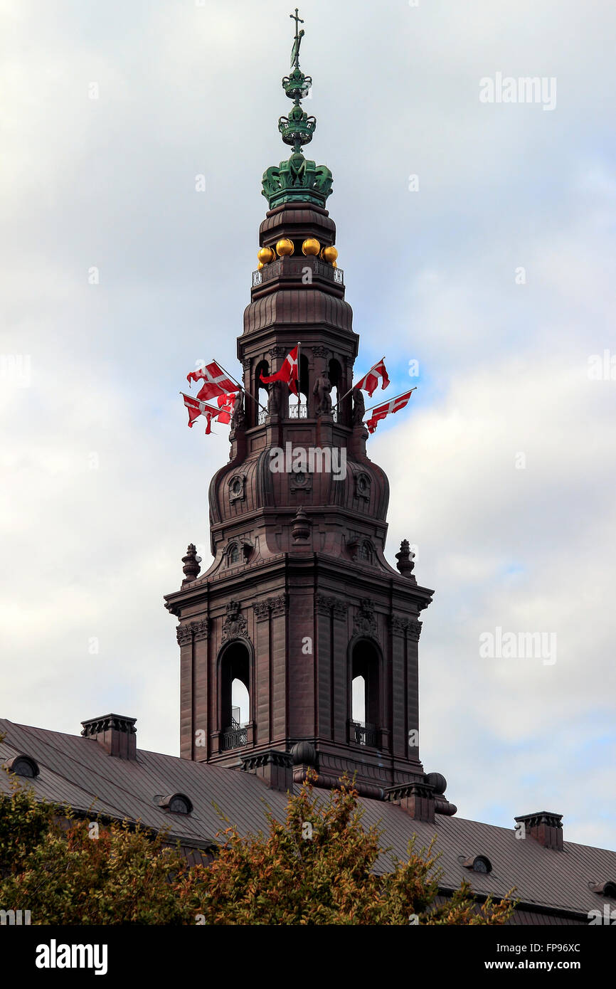 Palazzo Christiansborg, Copenhagen, Danimarca Foto Stock