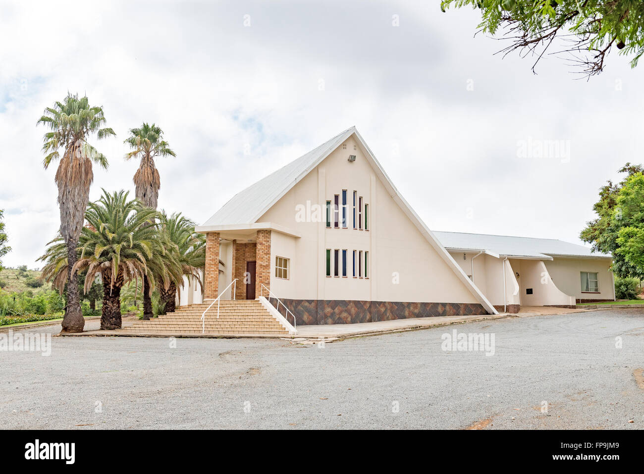 CRADOCK, SUD AFRICA - 19 febbraio 2016: La Chiesa Riformata in Cradock, una di dimensioni medie città nella provincia del Capo orientale Foto Stock