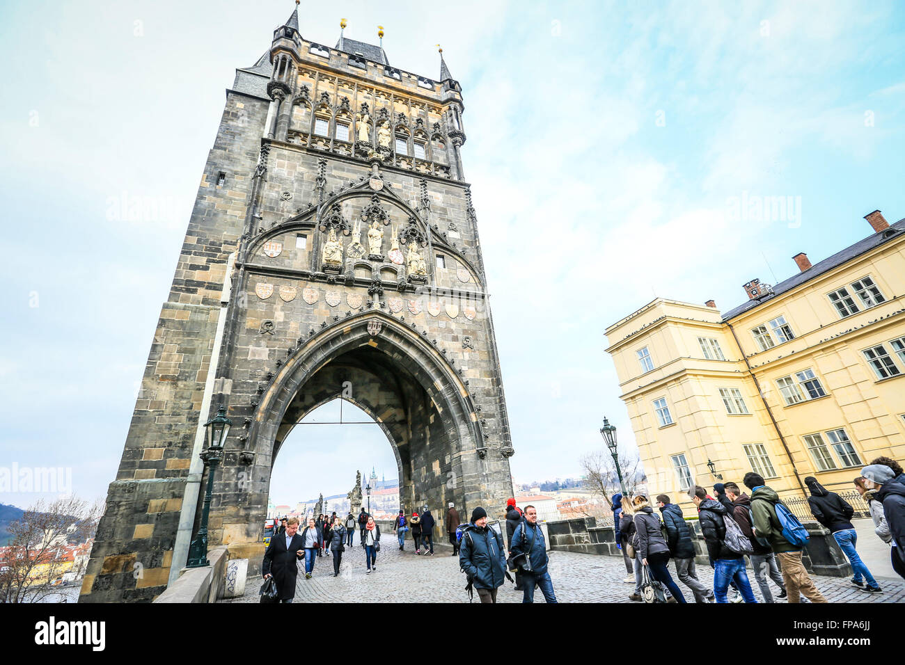 Praga, Repubblica Ceca. 16 Mar, 2016. San Francesco di Assisi Chiesa a Praga © Aziz Karimov/Pacific Press/Alamy Live News Foto Stock