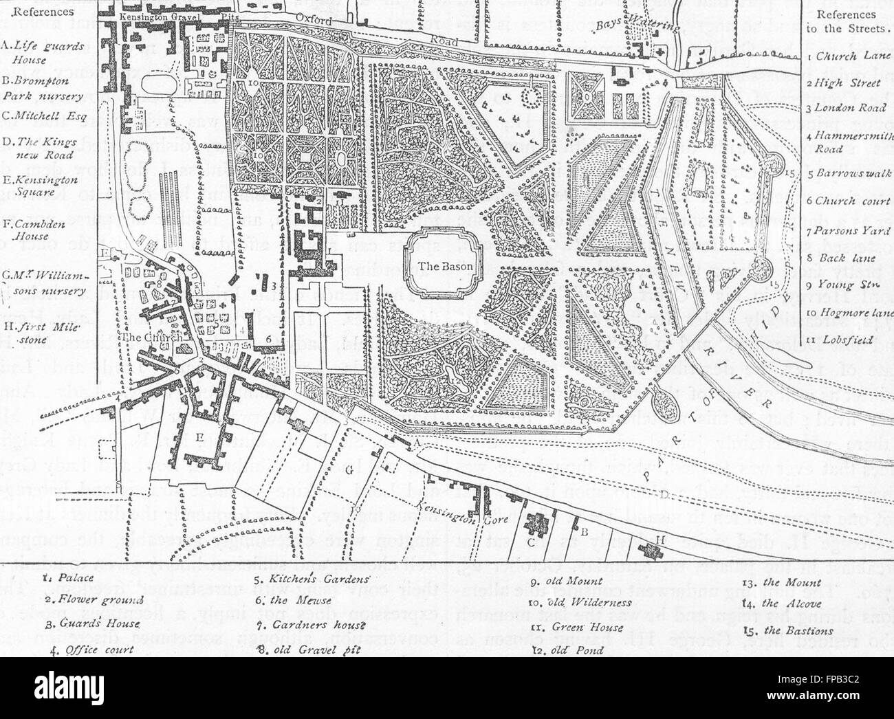 19th century london map Foto e Immagini Stock in Bianco e Nero - Alamy