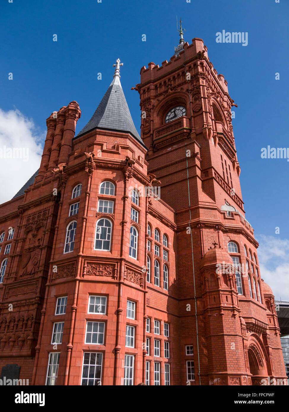 Pier House Cardiff, Cardiff Bay, Cardiff, South Glamorgan, Wales, Regno Unito, Europa Foto Stock
