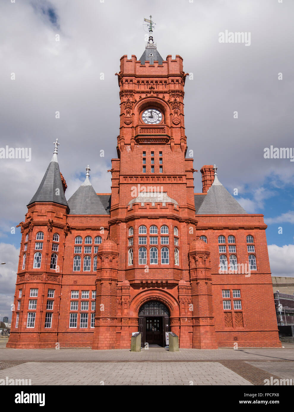 Pier House Cardiff, Cardiff Bay, Cardiff, South Glamorgan, Wales, Regno Unito, Europa Foto Stock