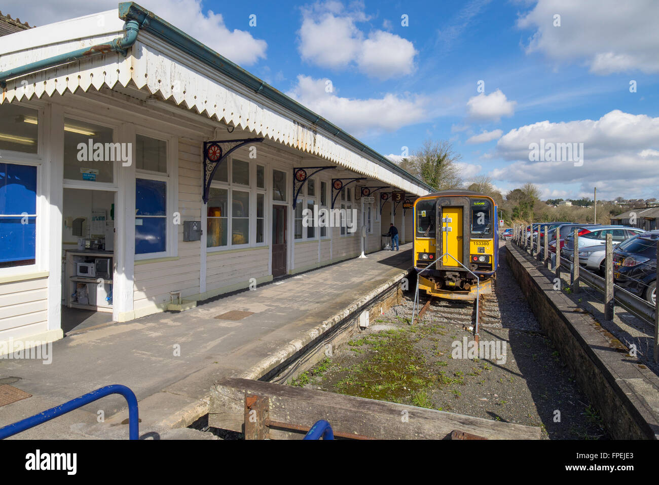 Liskeard Looe Valley linea stazione ferroviaria. Foto Stock