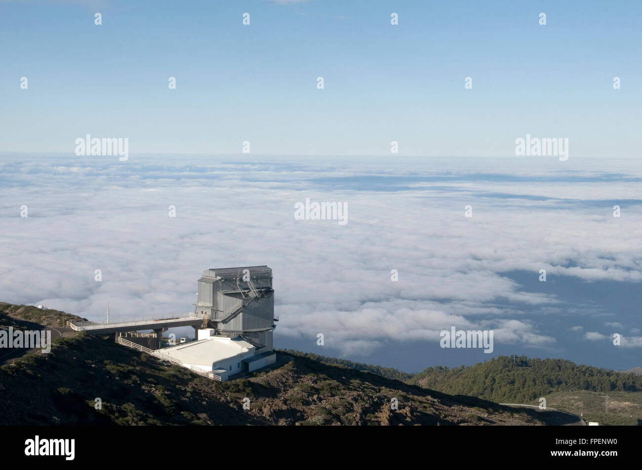 Telescopio nazionale galileo la palma isole canarie isole telescopio LNG Foto Stock