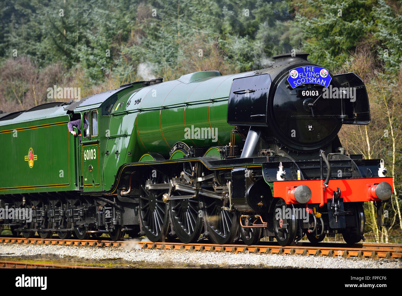 Il recentemente rinnovato Flying Scotsman Foto Stock