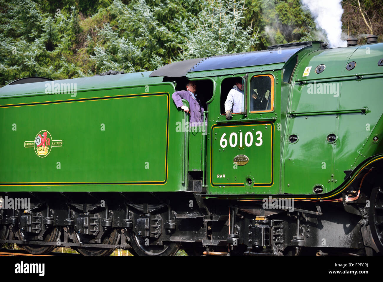 Il recentemente rinnovato Flying Scotsman Foto Stock