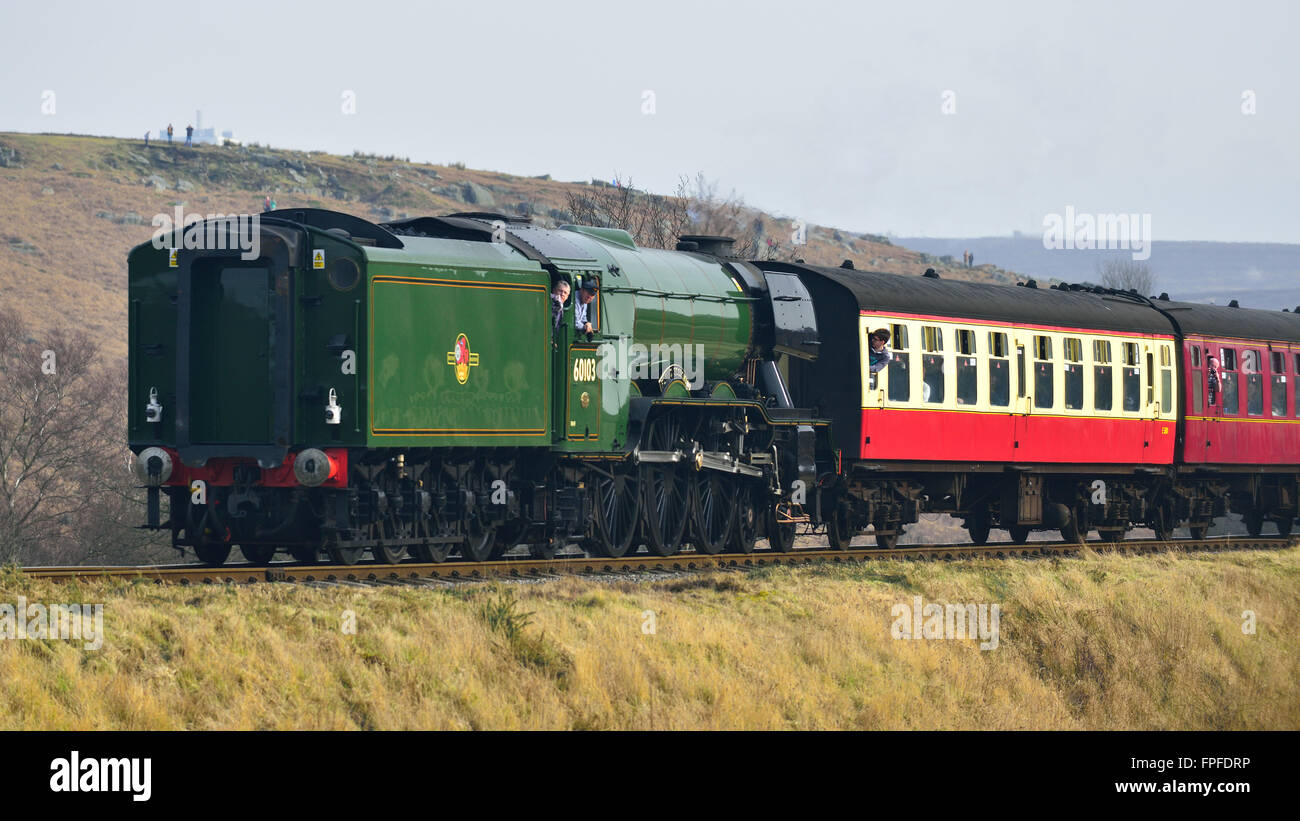 Il recentemente rinnovato Flying Scotsman Foto Stock
