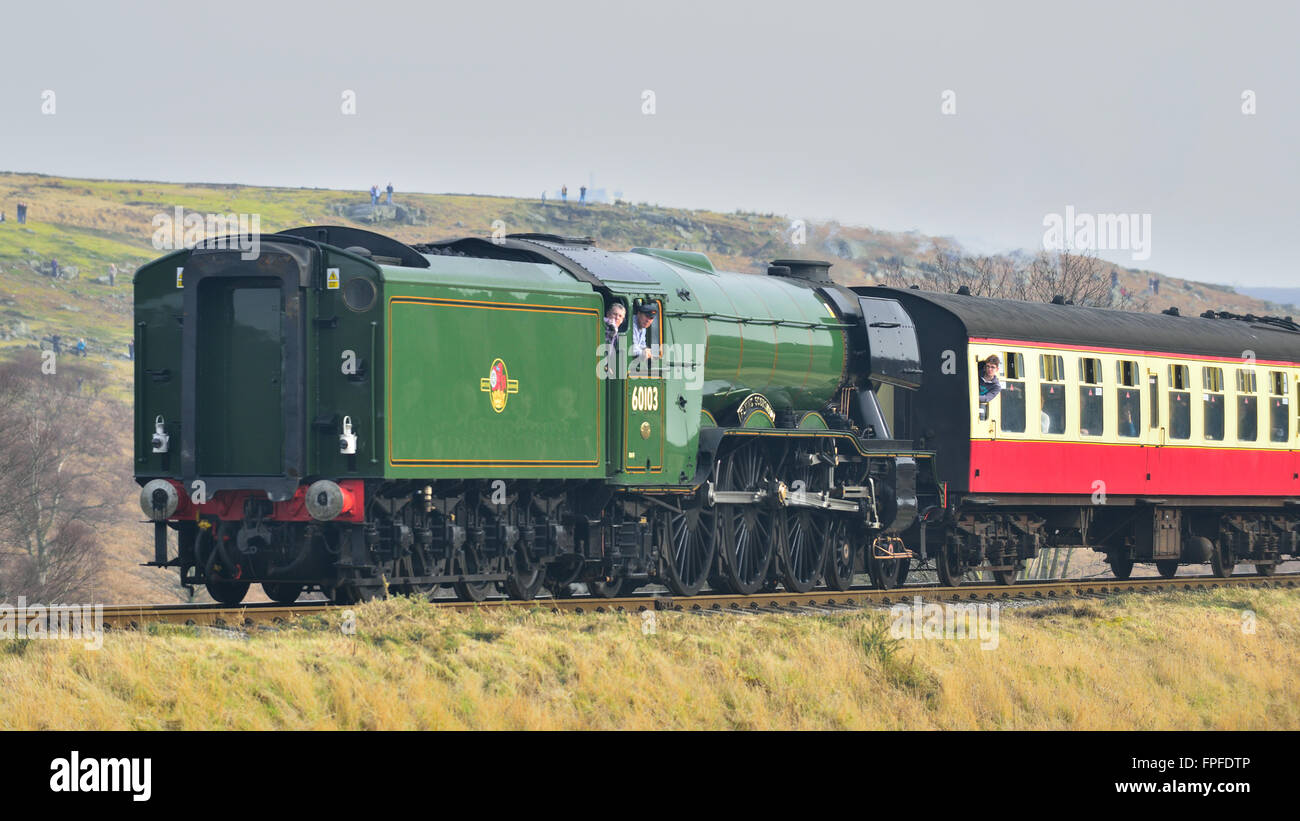 Il recentemente rinnovato Flying Scotsman Foto Stock