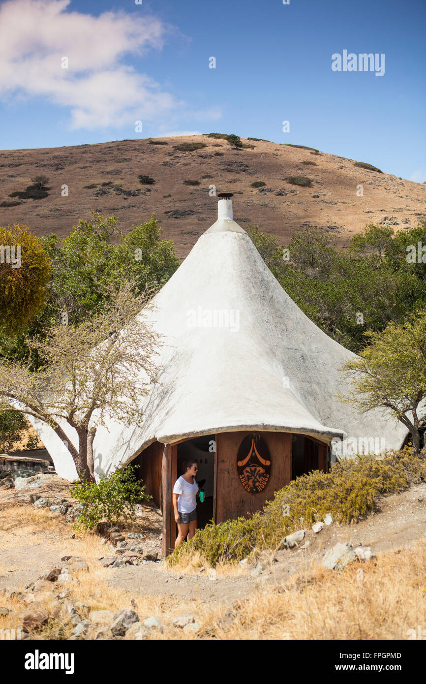 Poli Canyon Design Village, o architettura cimitero, California Polytechnic State University, San Luis Obispo, California Foto Stock