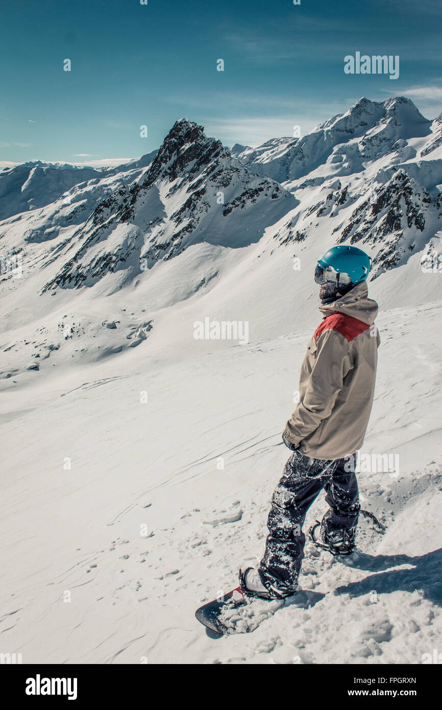 Il freeride in Val Senales Alto Adige - Italia Foto Stock