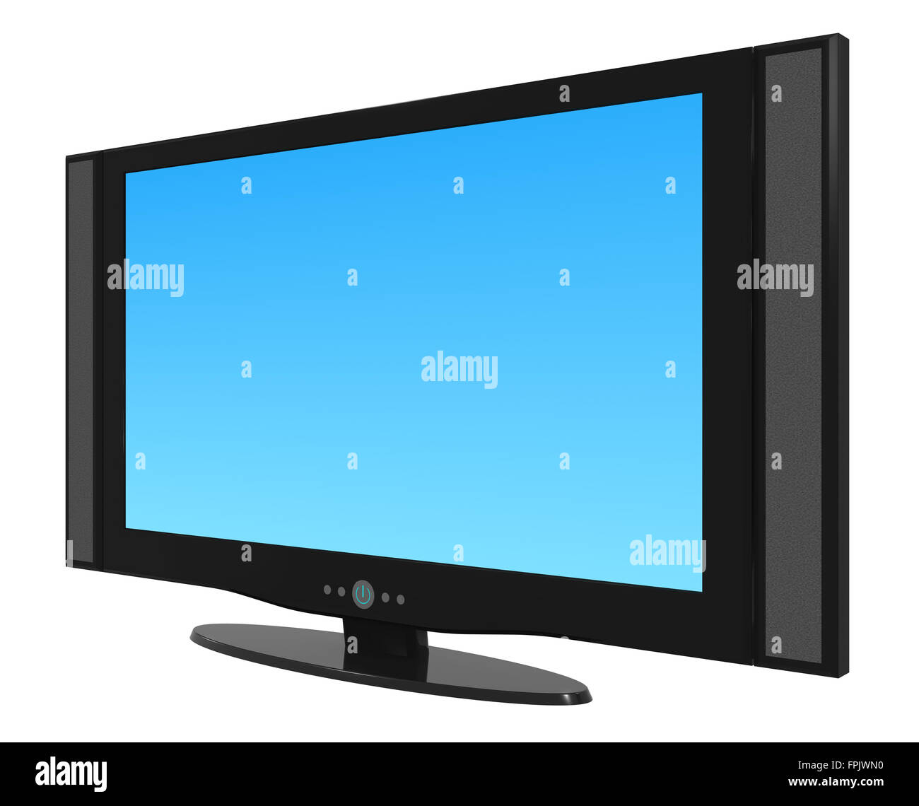 Tv a schermo piatto , schermo vuoto. Foto Stock