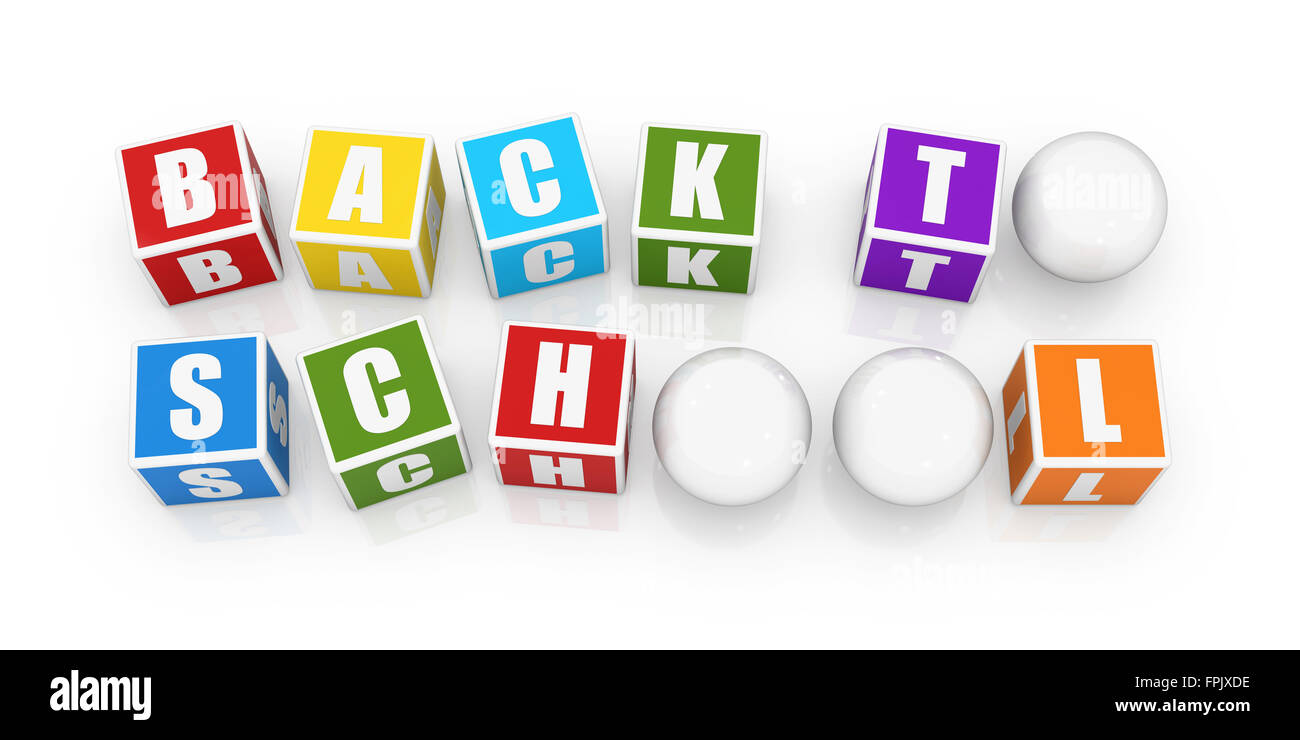 Si torna a scuola , 3blocco d. Foto Stock