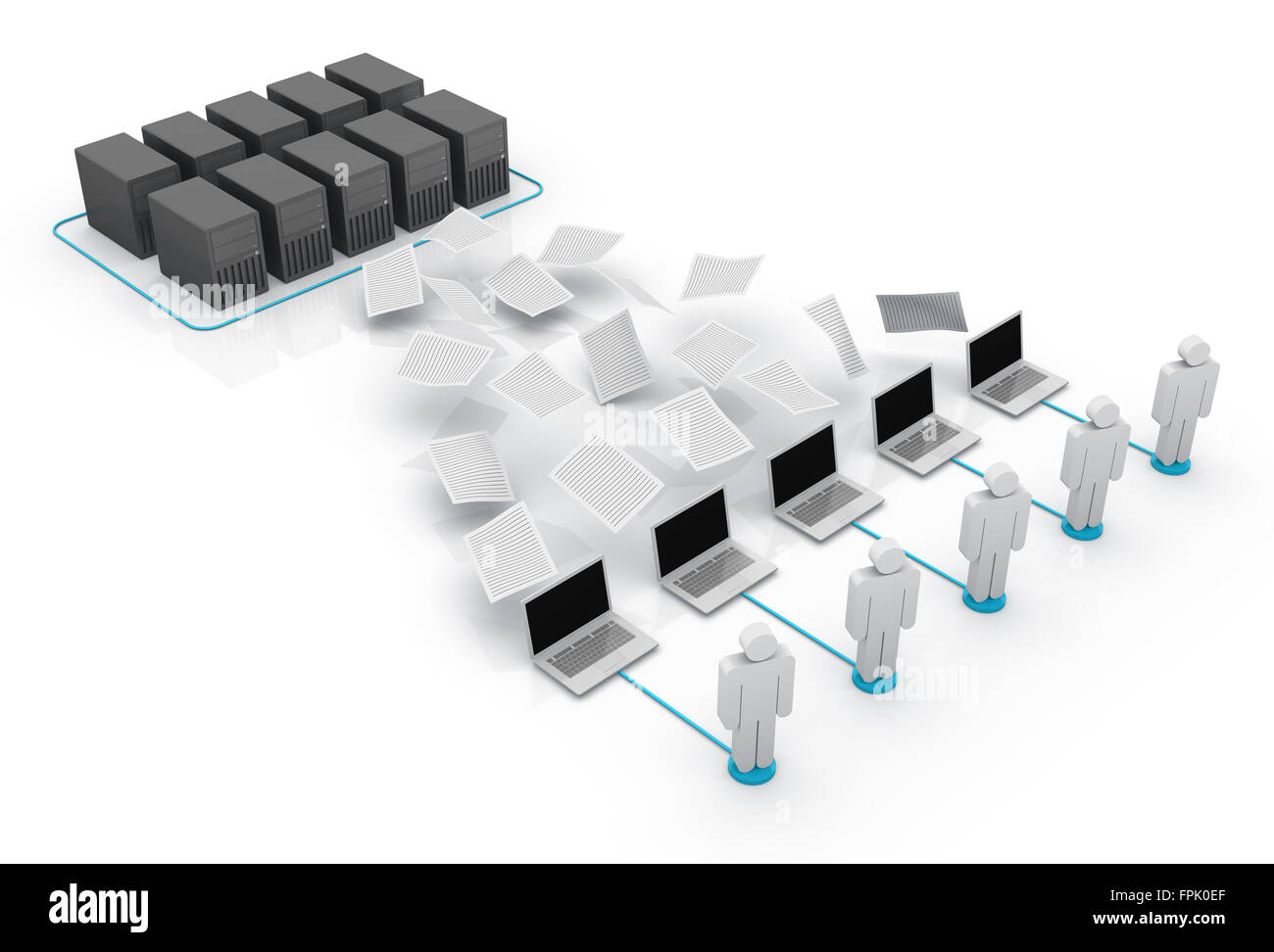 Caricare il documento , questo è un computer generato e l'immagine 3D rappresentata. Foto Stock