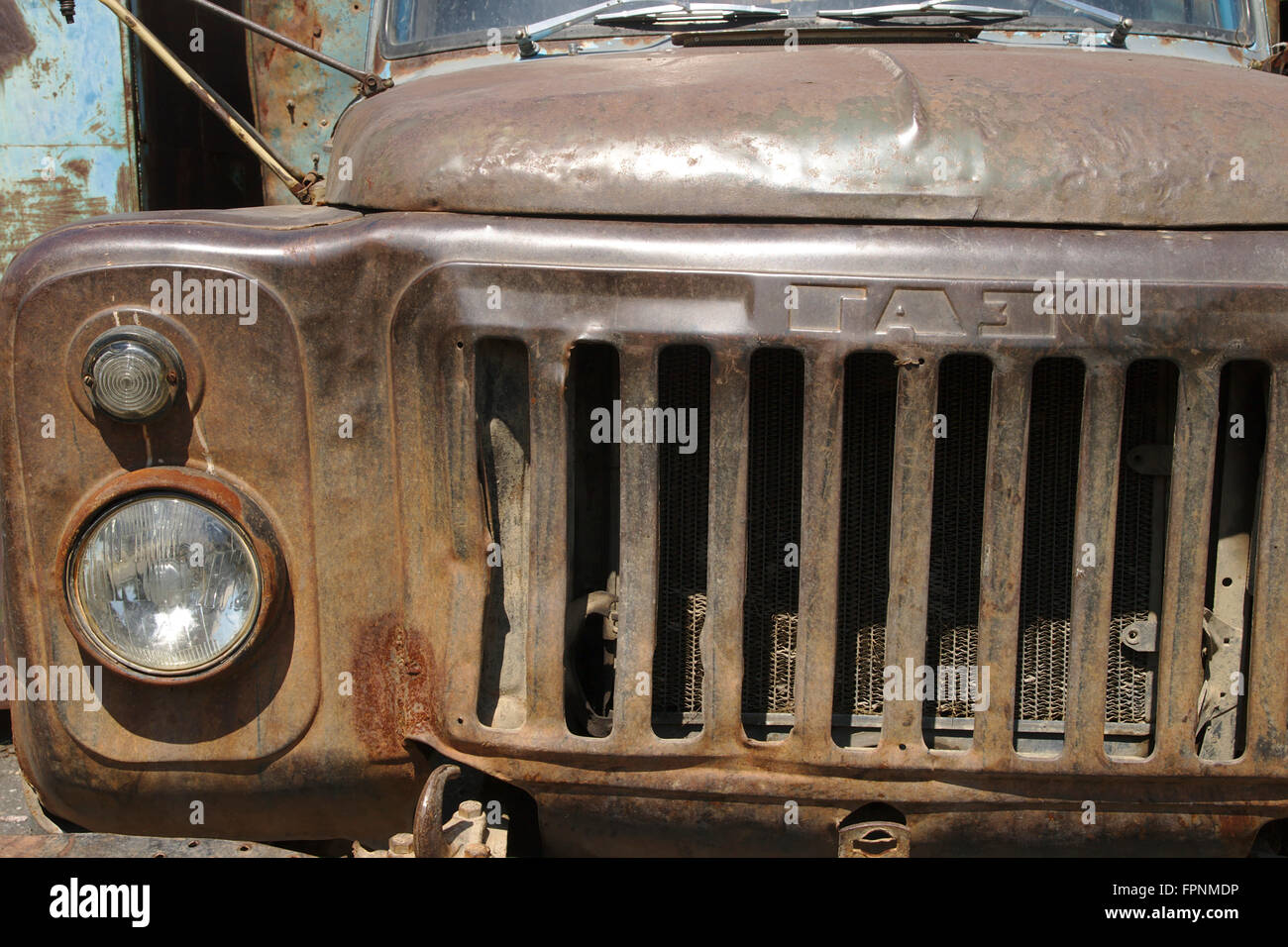 Vecchio carrello sovietica in Sanahin, Armenia Foto Stock